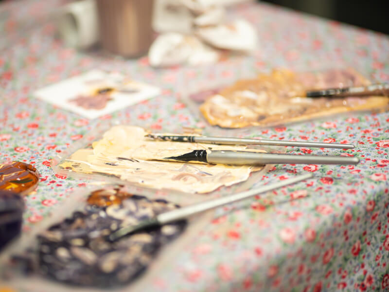 virtual paint and wine class